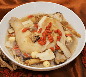 Confinement Food - Steamed Chicken in Hua Tiao wine