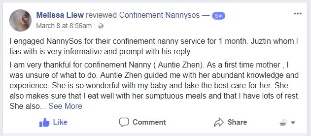 Confinement Nanny Review By Melissa Liew