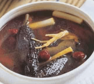 chicken herbal soup (confinement food)