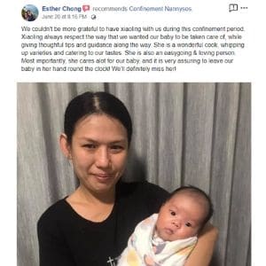 Confinement Nanny Review By Esther Chong